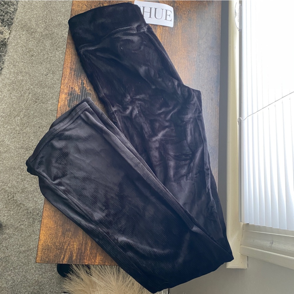 Velvet flare leggings
